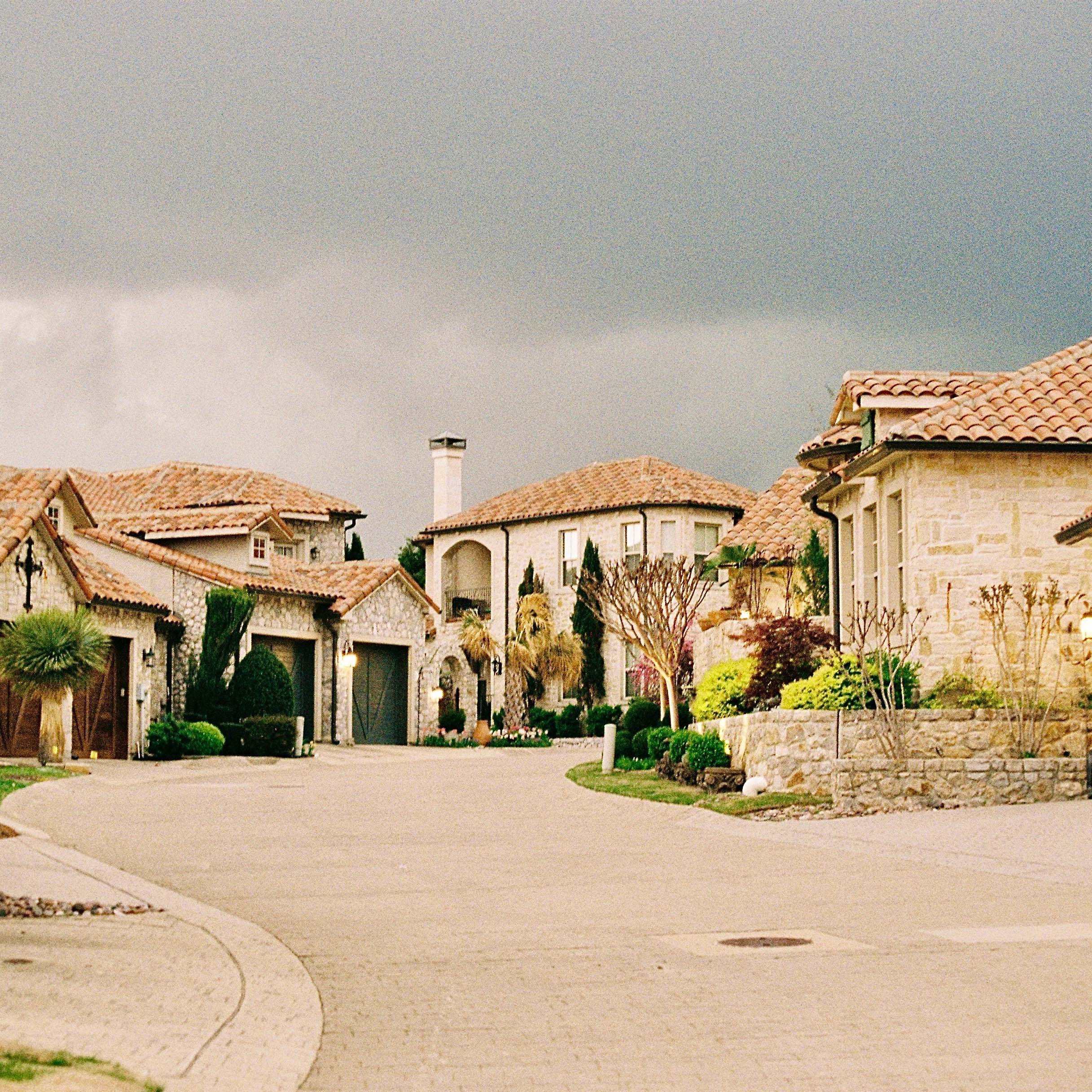 Upscale stone estate homes in Southlake, Texas, part of the Dallas Fort Worth families served by nanny placement services