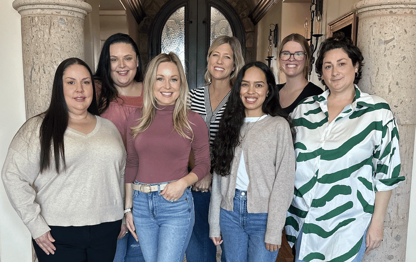 Rosalind Prather, Audra Barrios, Desiree Panzica, Christy Lindley, Ashley Hill, and Savannah Jackson of Trusting Connections, serving Arizona and Texas families