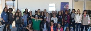 Large group photo of Girl Scouts and Trusting Connections staff outside the G.I.R.L. Conference in Southern Arizona Large group photo of Girl Scouts and Trusting Connections staff outside the G.I.R.L. Conference in Southern Arizona